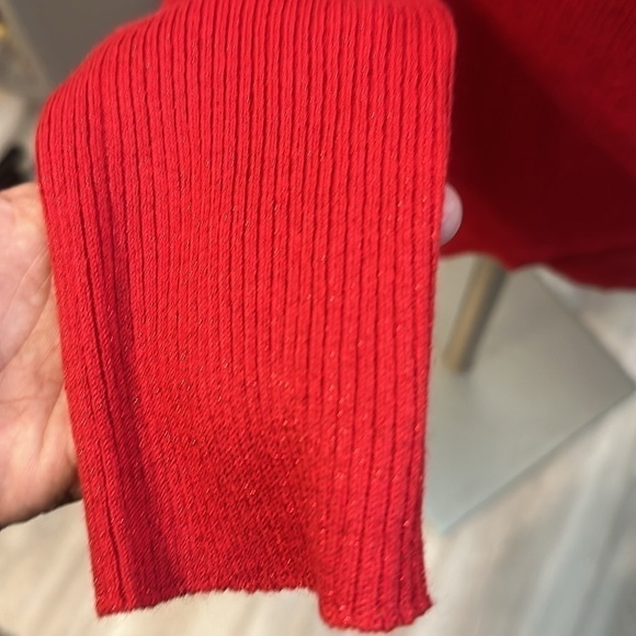 BLUE SOL METALLIC THREAD SWEATER SZ XL CAREER EVERYDAY DATE NIGHT HOLIDAY - Picture 4 of 8